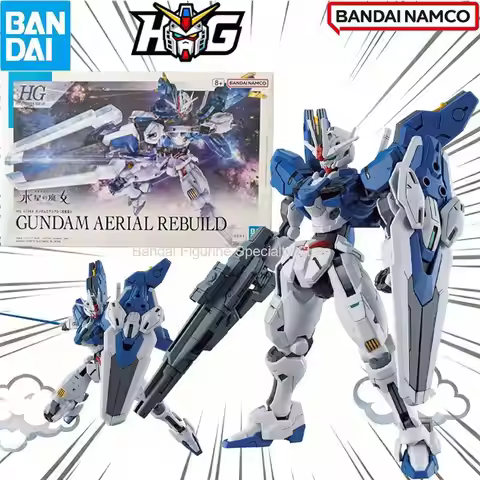 Bandai HG TWFM 1/144 Gundam Aerial Rebuild Genuine Gundam Model Kit Action Figures Collection Assemb