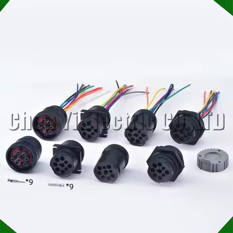 9 Pin auto waterproof connector Diagnosctic Tool circular Wire Harness plug HD16-9-1939P HD16-9-1939