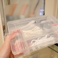 日本產 分類電池文具棉簽創可貼收納盒零件針線小物配件翻蓋盒子