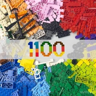 1100 Pieces Building Blocks, Compatible with All Major Brands, Classic Bulk Blocks, Includes Wheels,