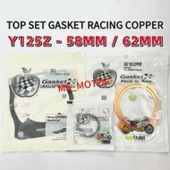 Y125Z GASKET TOP SET RACING COPPER 58MM 62MM 125Z 125ZR Y125 Y125ZR APPLE ASHUKA GASKET