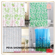 MSH PEVA Shower Curtains 180 x 180cm / Langsir Bilik Air Waterproof