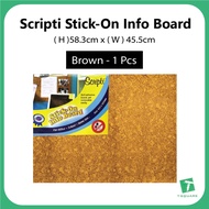 Scripti Stick-On Info Board ( H )58.3cm x ( W ) 45.5cm