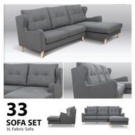 SOFA 3 TEMPAT DUDUK BENTUK L SET TAMU/3S FABRIC SOFA/SET SOFA/LIVING ROOM SOFA SET/MODERN SOFA/FABRI