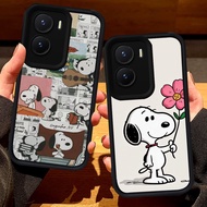 S127 Snoopy Casing for VIVO Y75 Y01 T4 IQOO 13 Z10 Z9 Y55 Y22s Y22 Z9X Y15s Y15a Y35 Y16 Y56 5G blac