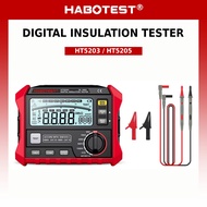HABOTEST HT5203/HT5205 1000V caterpillar Resistance Tester Earth Ground Resistance Tester digital Me