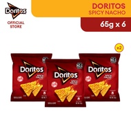 [Bundle of 6] Doritos Tortilla Chips Nacho Cheese/ Smokin BBQ 65g / Doritos Tortilla Perisa Keju Nac