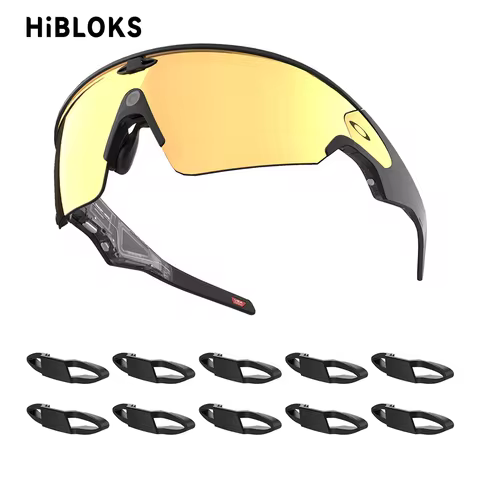 HiBloks LED Light Blocking Stickers For Oakley Meta Vanguard Smart Glasses Blackout LED Covers 10 PC