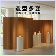 Folding Screen Partition Accordion Paper Wall Foldable Mobile Style Exhibition Barrier Commercial Li