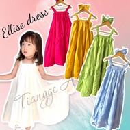 ELLISE DRESS IN CHALLIS/LINEN FABRIC FOR 3 TO 7 YR OLD PETITE