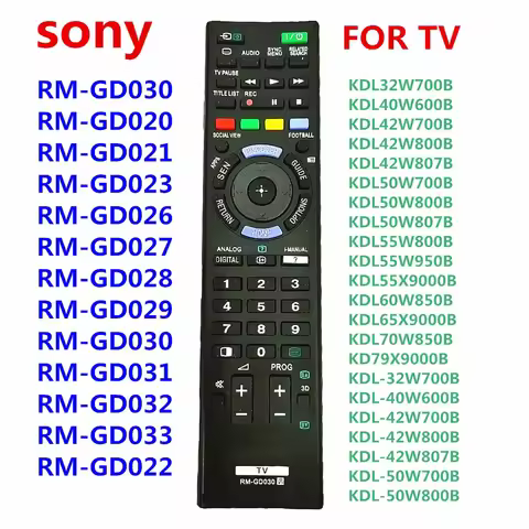 RM-GD030 New Remote For SONY Smart TV Control RM-GD023 GD033 RM-GD031 RM-GD032 RM-GD027 For KDL32W70