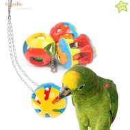 TOPABC Bird Parrot Chew Ball Parrot Toy  Bird Cage Ornament Budgie Cockatiel Cage