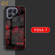 Softcase Glass Glitter For POVA 7 Casing hp POVA 7 - Protective Case hp POVA 7 - K77