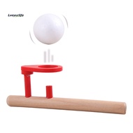 Baby Wooden Blow Toy Hobbies Outdoor Funny Sports Foam Balls Floating Kids Game