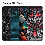 Dazzling Decal Skin for Poco X6 X7 F6 F7 Pro F5 F7 Ultra Back Screen Protector with Side Film Cover 