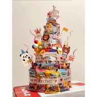 Ready Stock ️ Snacks Birthday Cake Dress Up Material Pack Foam Embryo Set Snacks Fake Body Birthday 