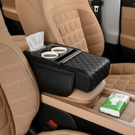 4-in-1 Car Armrest Cover - Console Storage, Cup Holder, Tissue Dispenser, Seat Gap Organizer  Penutu