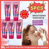 【Local】 SPF90+5pcs Lbls Rose Sunscreen Whitening Moisturizing Isolation Bb Cream Prohibit Sunburn Du