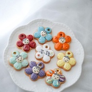 可愛花花 收涎餅乾 糖霜餅乾
