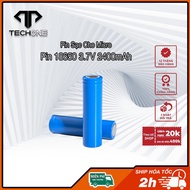 Battery 18650 3.7V 1200mAh Lion Lithium ICR (Pointed Tip) installed with ONTEKCO wireless microphone