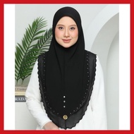 Tudung Sarung Murah Zurah Sulam Chiffon Awning Scuba Instant Scaft Tudung Raya Viral Souk
