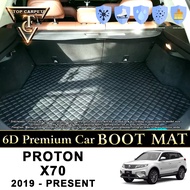 PROTON X70 ( 2019 - 2024 ) Car Boot Mat PU Leather Cargo Mat Trunk Carpet Boot Liner Tray Karpet Bonet Kereta