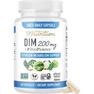 SM Nutrition DIM Supplement 200 mg | Estrogen Balance for Women & Men | Hormone Balance