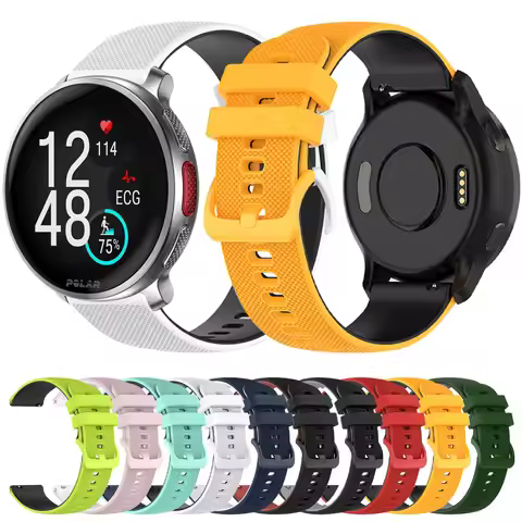 Sports Silicone Strap For POLAR IGNITE 2 Bands POLAR VANTAGE M2 M/UNITE 2/GRIT X Band 20mm 22mm Repl