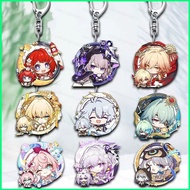 Honkai: Star Rail Mydei Acrylic Keychain Aglaea Castorice Bailu Pendant Durable Charm For Bags & Key
