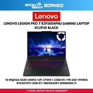 LENOVO Legion Pro 7 83F5004PMJ Gaming Laptop - 16" OLED 240HZ/U9-275HX/32GB D5/1TB SSD/RTX5070TI/W11