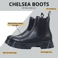 Men's chelsea boots with 5-6cm high sole and durable leather sole chelsea boots chelsea boots men