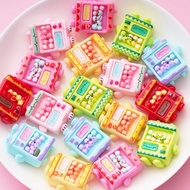 Cute robot game console solid glossy flatback charm for diy craft