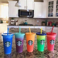 Plastic Starbucks Water Cup Summer Collection Tumbler Water Bottle With Straw