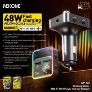 WEKOME WP-C62 Kinkong Series 48W BT MP3 Player Fast Car Charger