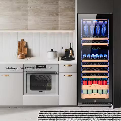 Electric Wine Cellar Cooling Unit Display Wine Cabinet Refrigerator Wine Beverage Coolers for Commer