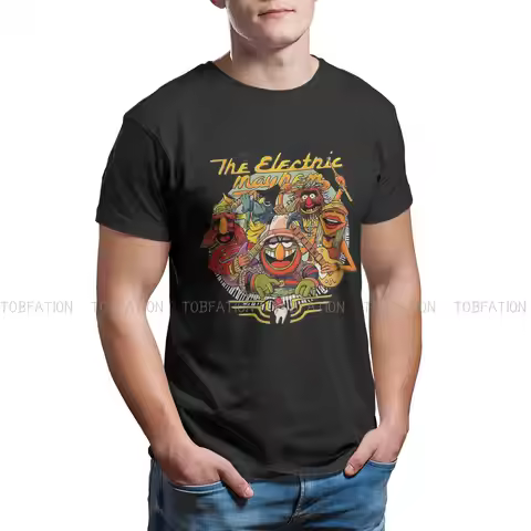 DR TEETHS AND THE ELECTRIC MAYHEMS Special Polyester TShirt Fraggle Rock Children Cartoon Comfortabl