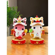 ☘️ readystock ☘️ 新年装飾2026 醒狮摆件 Horse year ornaments cny Lion Dance Car Decoration The 15th National 