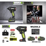 Worx 20V Max Cordless Brushless 1/4" Hex Impact Driver