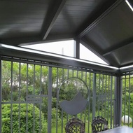 Gazebo Courtyard Outdoor Gazebo Outdoor Corridor Garden Aluminum Alloy Sunshade New Chinese Style Ga