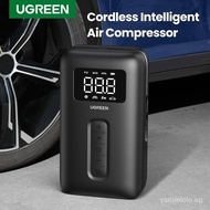 【In stock】UGREEN Portable Car Air Compressor Air Pump Tire Inflator 5V 150PSI Digital Inflatable Pump For Car Motorcycles Bicycles 0NAF
