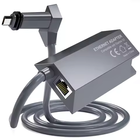 Fonken Ethernet Adapter Rectangle Dish Antenna Satellite USB Internet Powerline Kit for V2 Rectangle