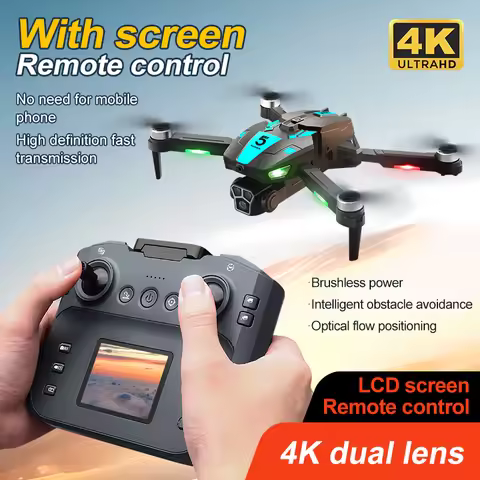 M5s FPV Drone with Camera Professional 4K HD Three Camera Brushless Motor RC Quadcopter 4 Sides Obst