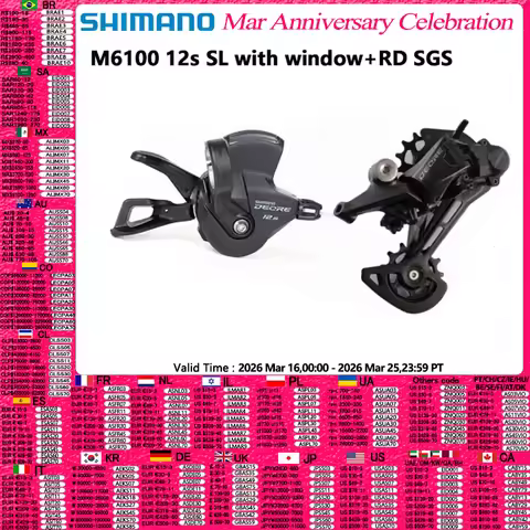 SHIMANO M7100 1x12s Groupset DEORE SLX XT XTR M6100 M7100 M8100 M9100 12s Shifte Lever Rear Deraille