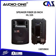 speaker fiber aktif pasif Ukuran 15 inch audio one HL 115 15inch - speker fiber son sistem 15" - 1 s