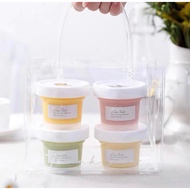 120ML Mask jar / Ice Cream Plastic Cup Roasted Grass Taro Round Jar Ice Cream Yogurt Pudding Custard