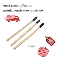 ARROW ANAK PANAH untuk archery panah dan crossbow kayu getah