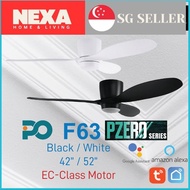 SG STOCL Point One F63 Pzero Series SMART Ceiling Fan - EC Class Motor - Extreme Bright Dimmable 25W