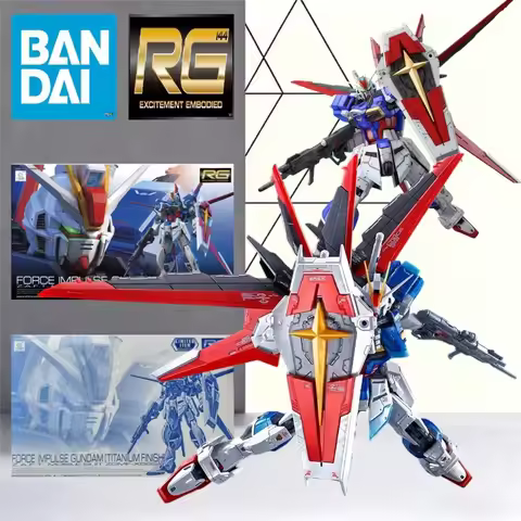 Bandai RG 1/144 Force Impulse Gundam Normal & Titanium Coating Version Gundam SEED DESTINY Model Kit