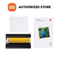 (NEW) Xiaomi Instant Photo Paper 3" (40 Sheets) กระดาษโฟโต้ 3 นิ้ว | กระดาษภาพถ่ายเครื่องพิมพ์ กระดา