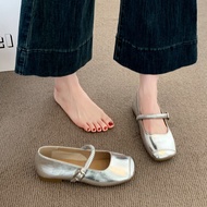 mary jane heels mary jane shoes Silver Mary Jane Shoes - 2025 Autumn Soft Sole Flats